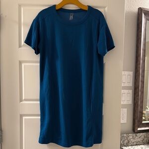 Lou & Grey Blue Midi Dress with Pockets